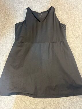 GAP Black V-Neck Tank Dress